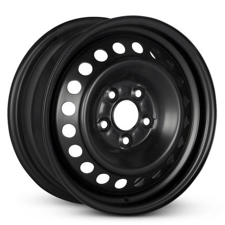 Black steel wheel - black,